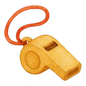 Whistle | Sports Items Names for Kids