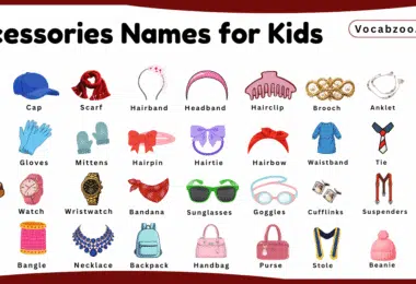 Accessories Names for Kids in English with Pictures