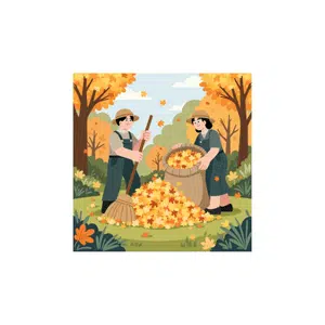 Fallen leaves | Forest Things Names for Kids in English