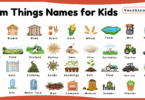 Farm Things Names for Kids in English with Pictures