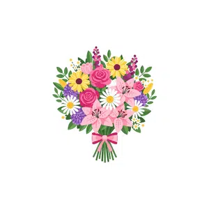 Fresh flowers | Home Decoration Items Names for Kids