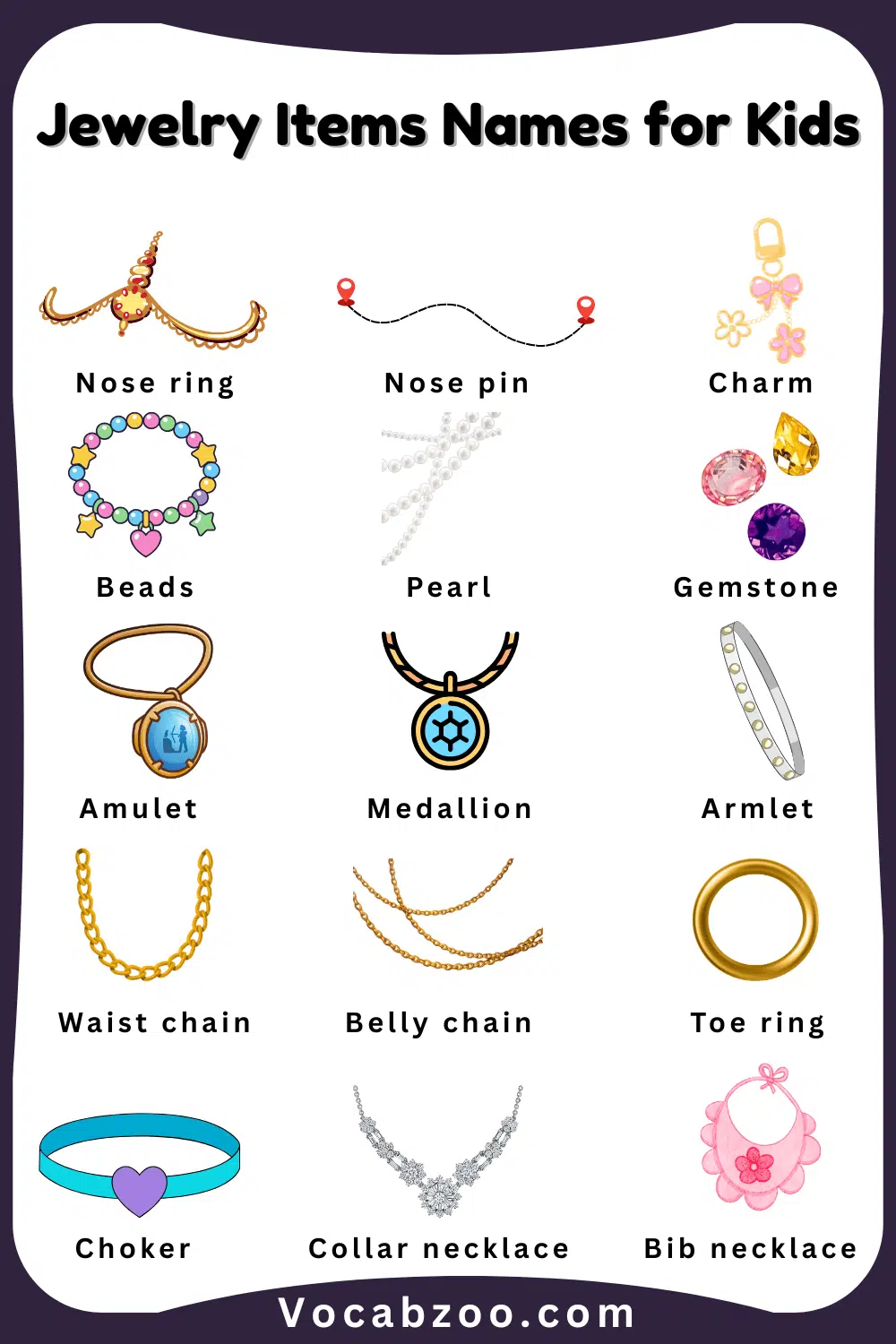 Jewelry Items Names and Their pictures