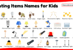 Lighting Items Names for Kids in English with Pictures