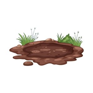 Mud | River Things Names for Kids in English