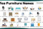 Office Furniture Names for Kids in English with Pictures