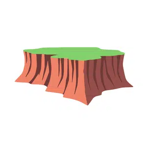 Plateau | Mountain Things Names for Kids in English