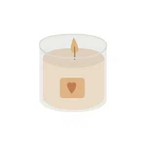 Scented candle | Home Decoration Items Names for Kids