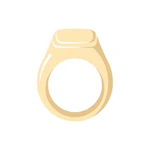 Signet ring | Jewelry Items Names for Kids in English