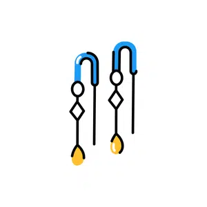 Threader earrings