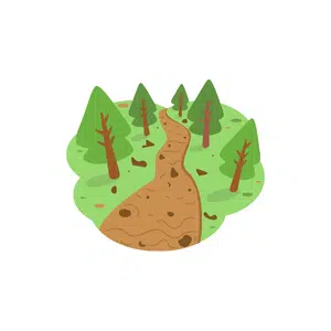 Trail | Mountain Things Names for Kids in English