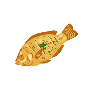 Baked Fish | Healthy Food Names for Kids in English
