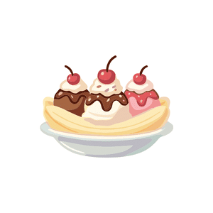 Banana split | Dessert Names for Kids in English