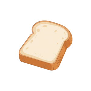 Bread Slice | Breakfast Food Names for Kids