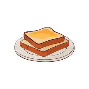 Bread plate | Dining Table Items Names for Kids