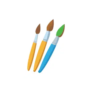 Brush Set | Art Supplies Names for Kids in English