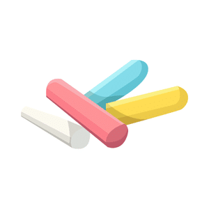 Chalk | Art Supplies Names for Kids in English