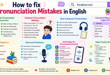 Common Pronunciation Mistakes in English and How to Fix Them