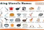 Cooking Utensils Names for Kids in English with Pictures