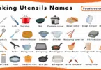 Cooking Utensils Names for Kids in English with Pictures