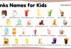 Drinks Names for Kids in English with Pictures