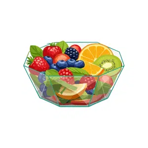 Fruit Bowl | Healthy Food Names for Kids in English