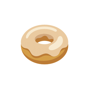 Glazed donut | Dessert Names for Kids in English