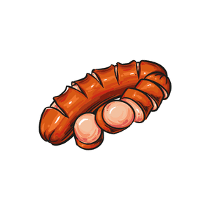 Sausage | Breakfast Food Names for Kids