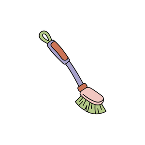 Sink brush | Cleaning Items Names for Kids in English