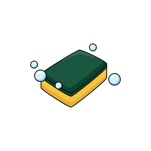 Sponge | Cleaning Items Names for Kids in English