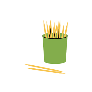 Toothpick holder