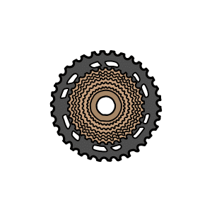 Cassette | Bicycle Parts Names for Kids