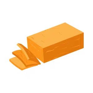 Cheddar Cheese | Dairy Products Names for Kids