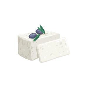 Feta Cheese | Dairy Products Names for Kids