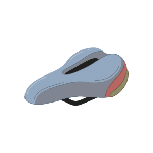 Saddle | Bicycle Parts Names for Kids