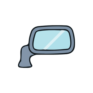 Side Mirror | Car Parts Names for Kids in English