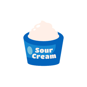Sour Cream | Dairy Products Names for Kids