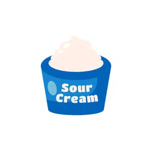 Sour Cream | Dairy Products Names for Kids