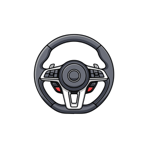 Steering Wheel | Car Parts Names for Kids in English