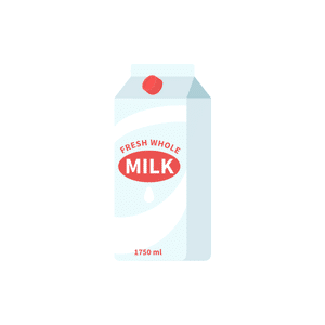 Whole Milk | Dairy Products Names for Kids