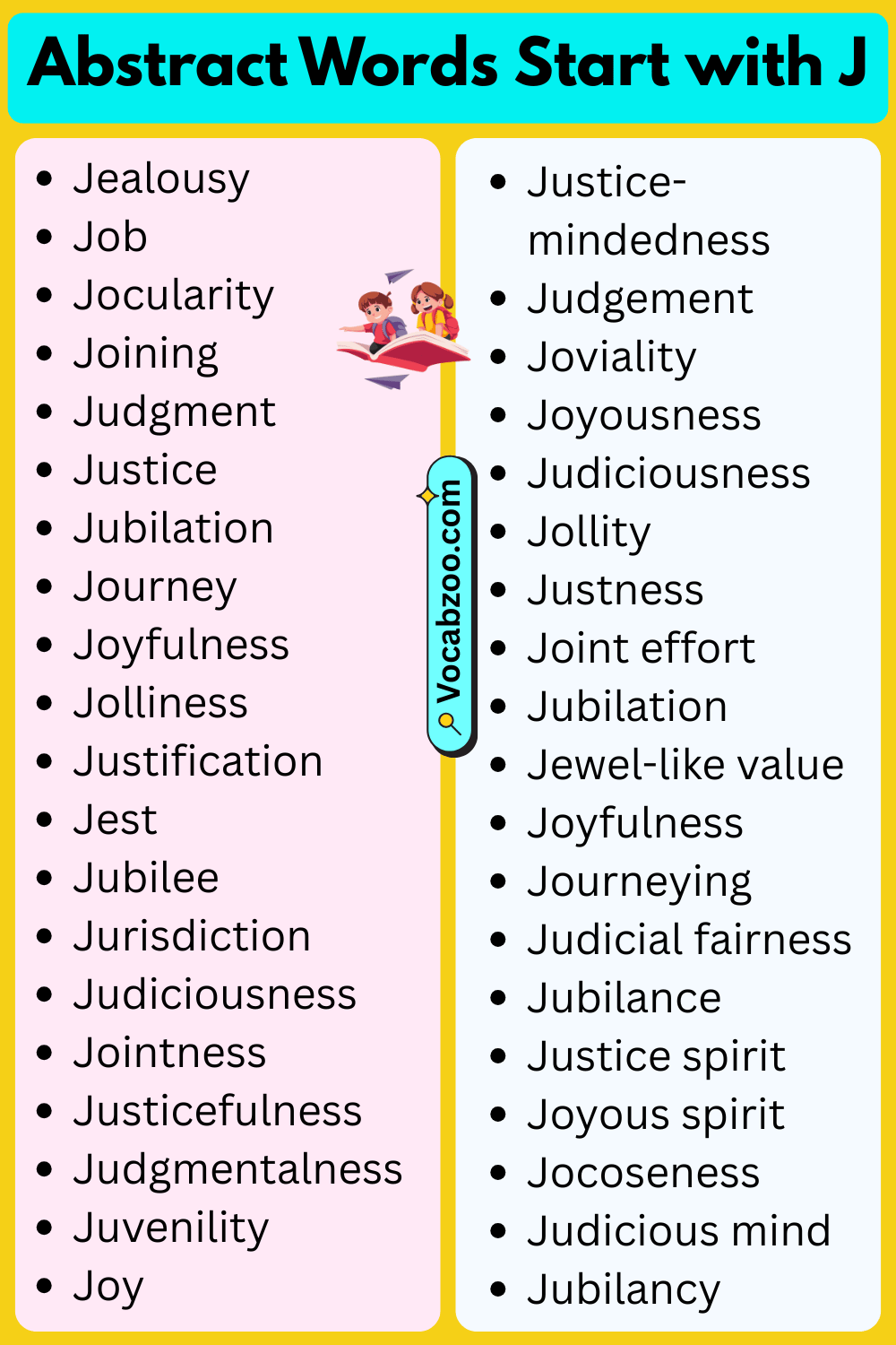 Abstract Words That Start with J