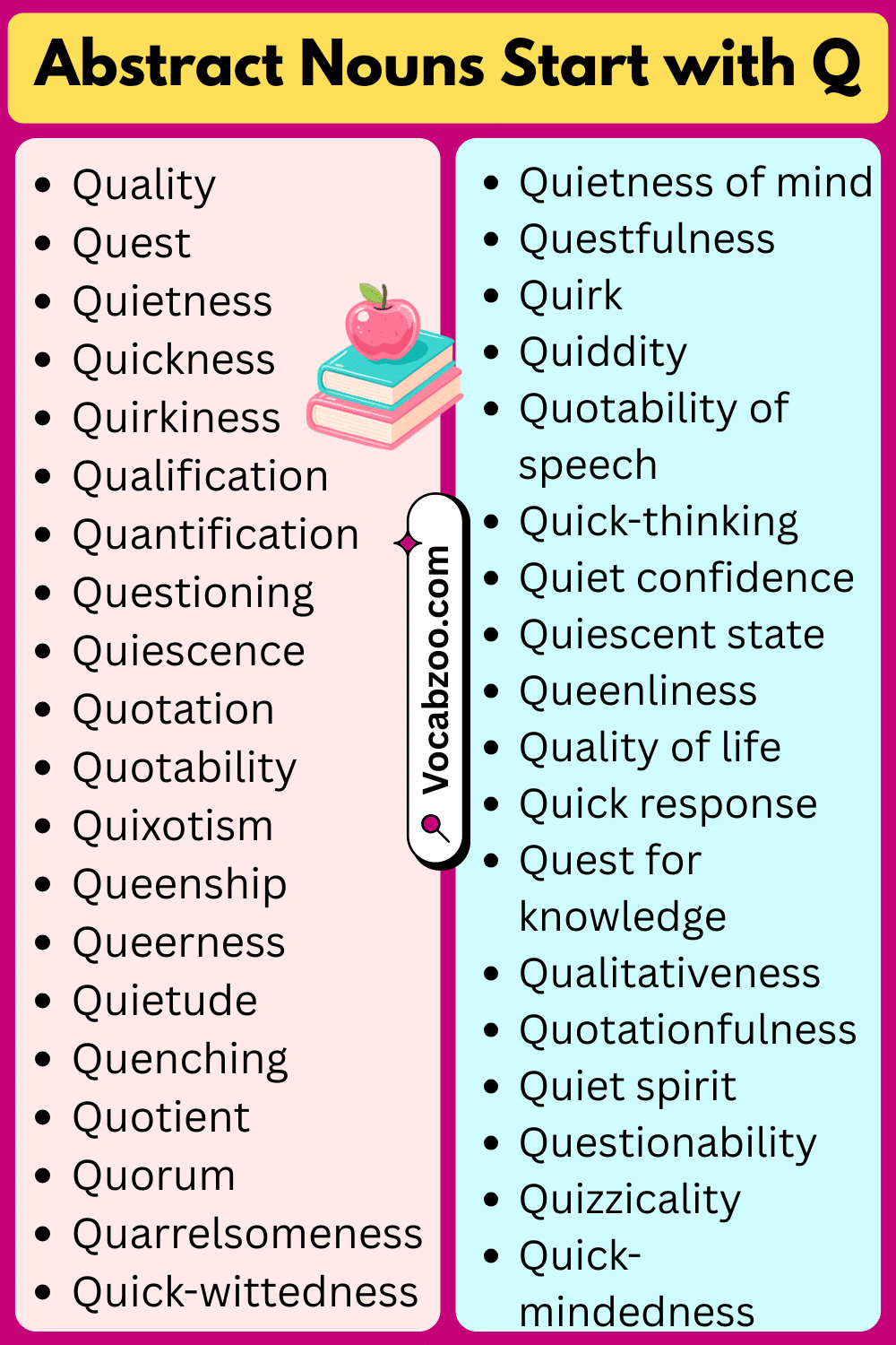 Abstract Nouns That Start with Q
