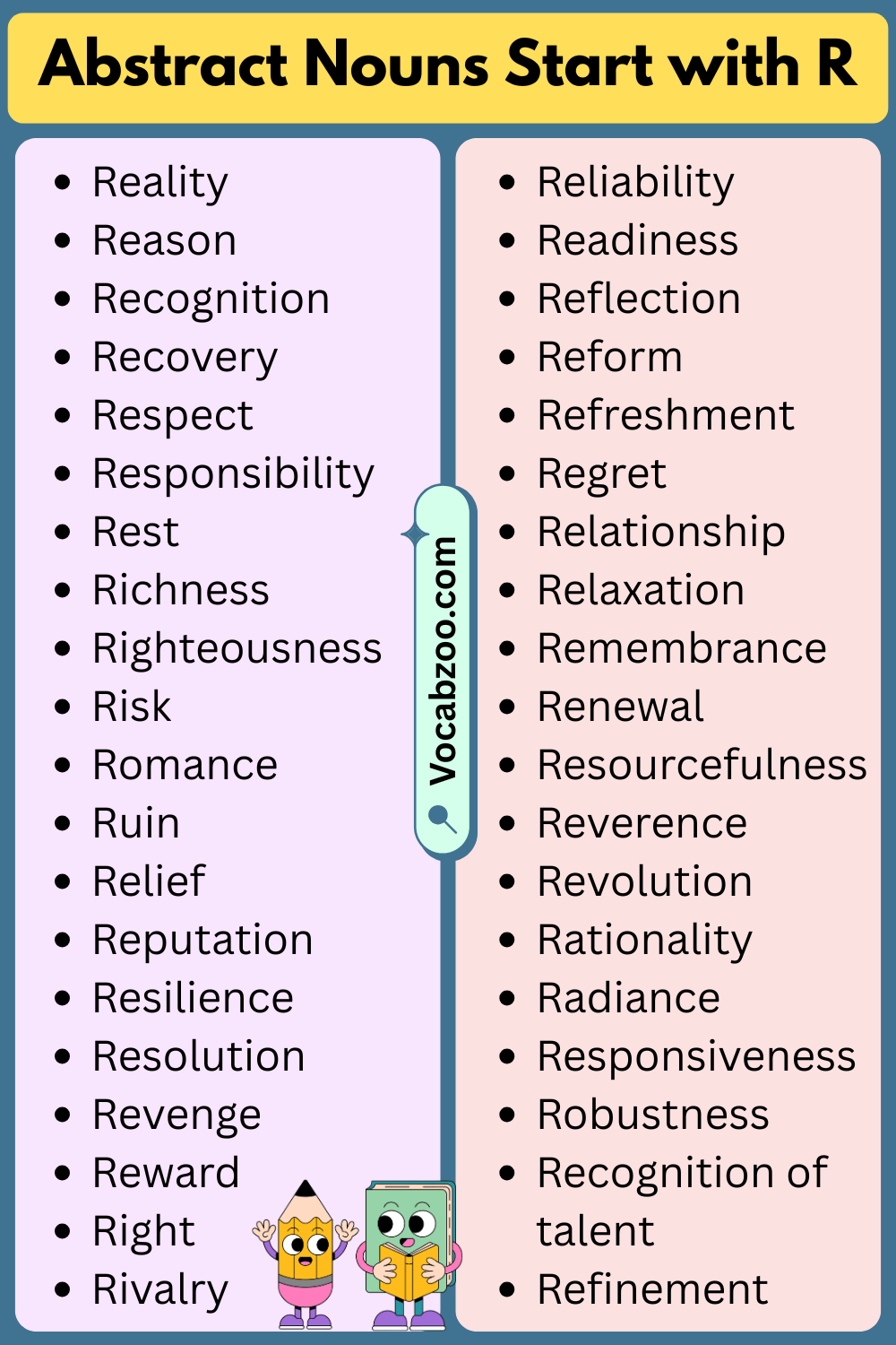 Abstract Nouns That Start with R