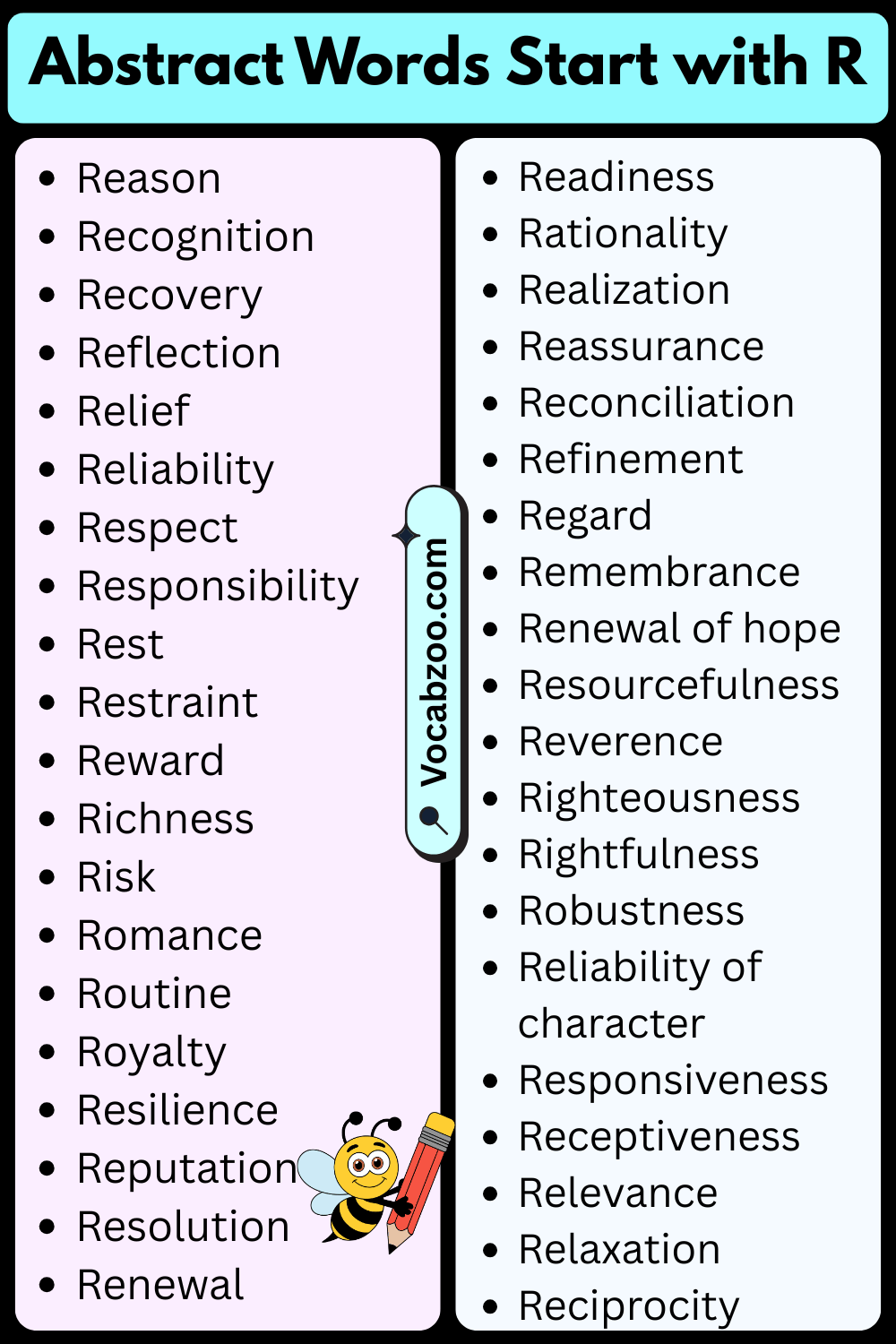 Abstract Words That Start with R