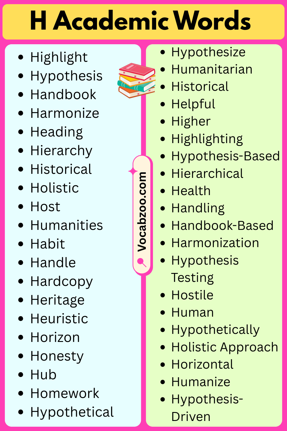 Academic Words That Start with H