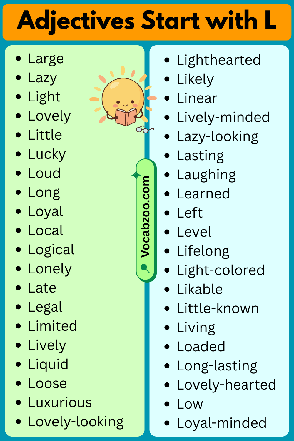 Adjectives That Start with L in English