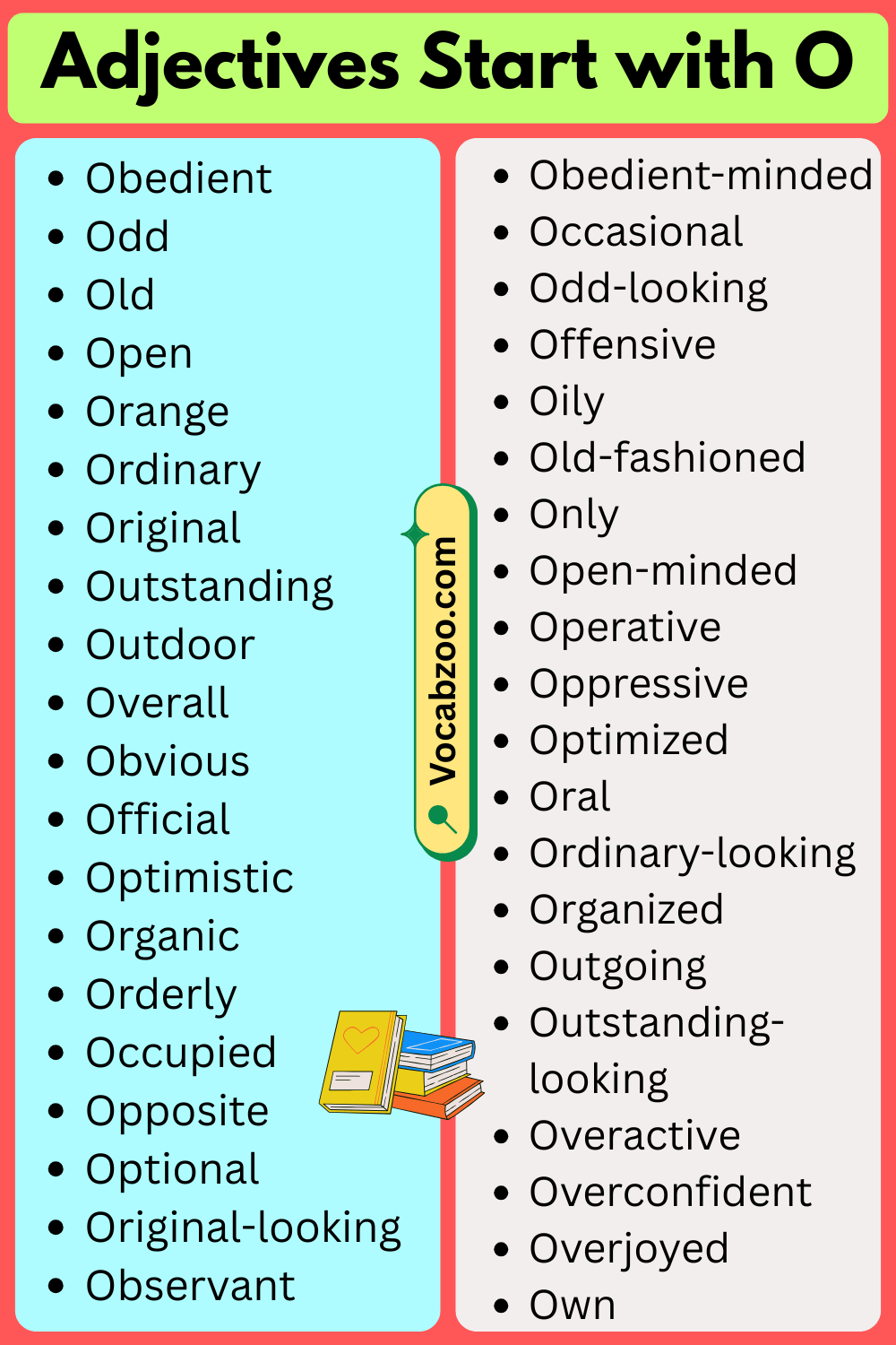 Adjectives That Start with O in English