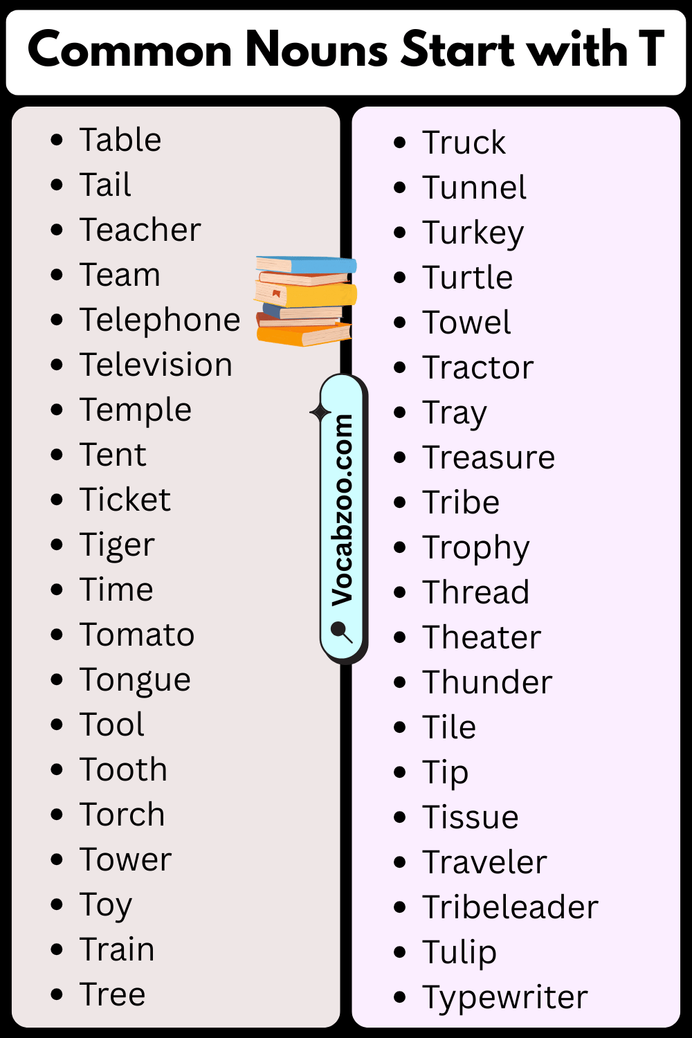 Common Nouns That Start with T