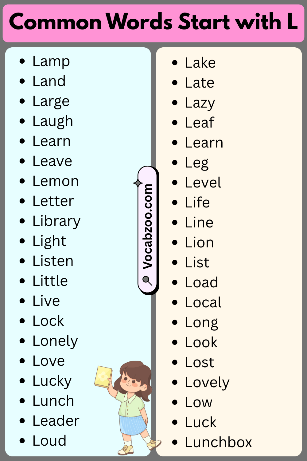 Common Words That Start with L