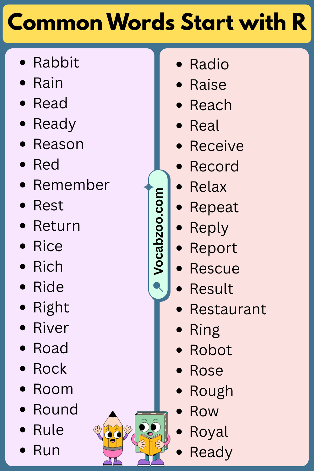 Common Words That Start with R