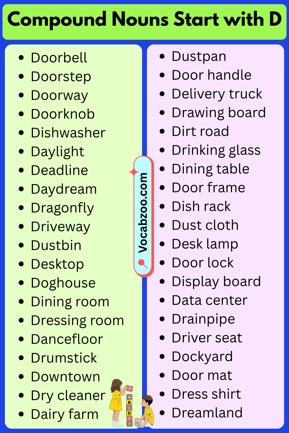 Compound Nouns That Start with D